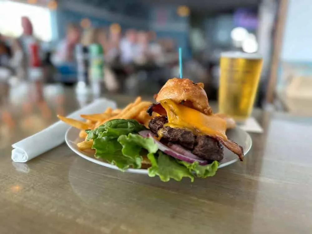 Burger on a Bar